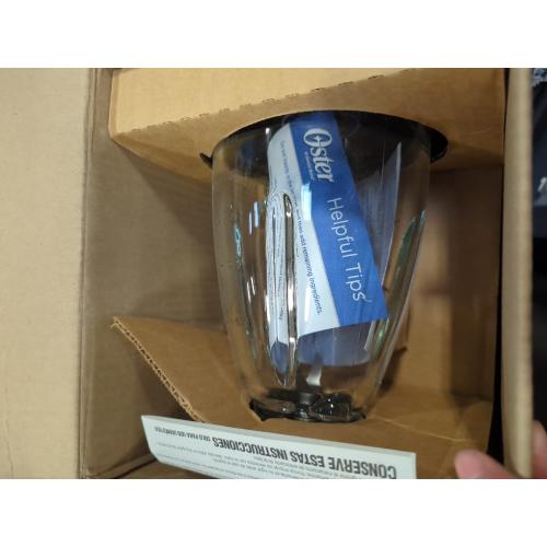 Oster Easy-to-Clean Blender with Dishwasher-Safe Glass Jar with a 20 oz. Blend-n-Go Cup