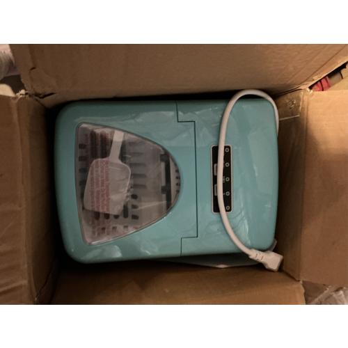 Frigidaire EFIC108-Blue Compact Ice Maker, Counter-top Portable, 26 lb per Day, Blue