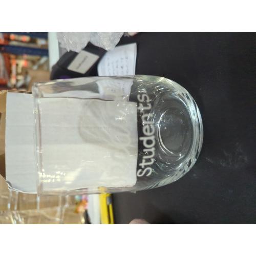 Because Students Funny Gift Laser Etched Wine Glass Cursive