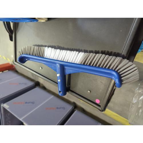 Pool Brush Head, 17 Pool Brushes for Cleaning Pool Walls, Curved Ends High-Efficiency Pool Scrub Brush,Premium Nylon Bristles Pool Brush with EZ Clip