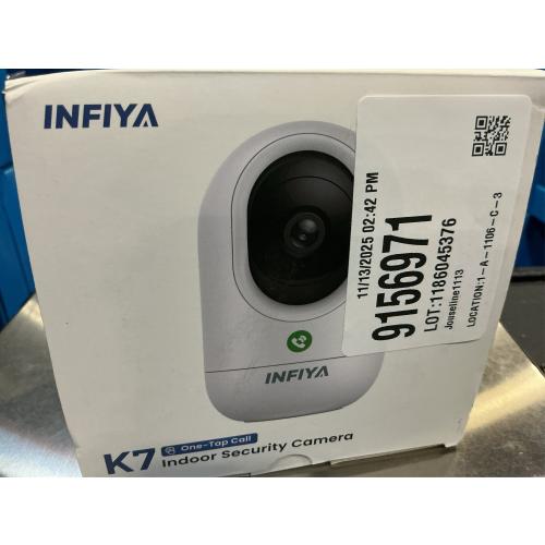 2K Baby Camera-WiFi Home Security Cameras Indoor via One-Tap Call with Elderly/Baby/Nanny, Motion Alert, Local/Optional Cloud Storage, Compatible with Alexa/Google Home, K7 1Pack (2.4GHz Only)