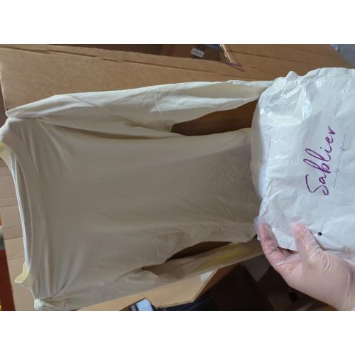 Size S SABLIER Women's Long Sleeve Shirts Spring 2025 Casual Basic Going Out Crop Tops Slim Fit Tight Y2K Clothes