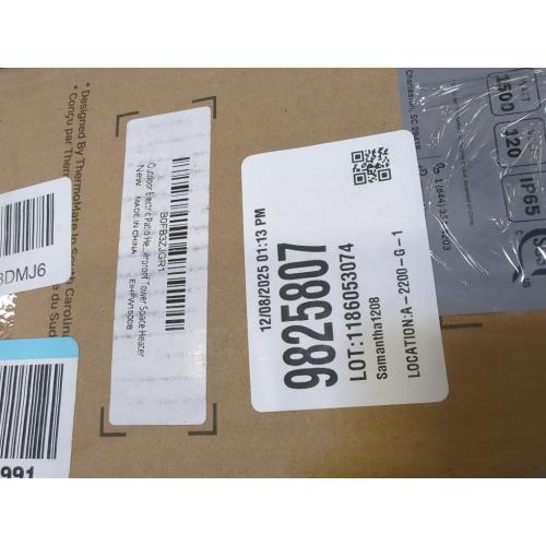 Outdoor Electric Patio Heater, ThermoMate 1500W Freestanding & Wall-mounted Infrared Heater with Remote, 8 Heat Levels, 8H Timers, Tip-Over & Overheat Protection, IP65 Waterproof Tower Space Heater