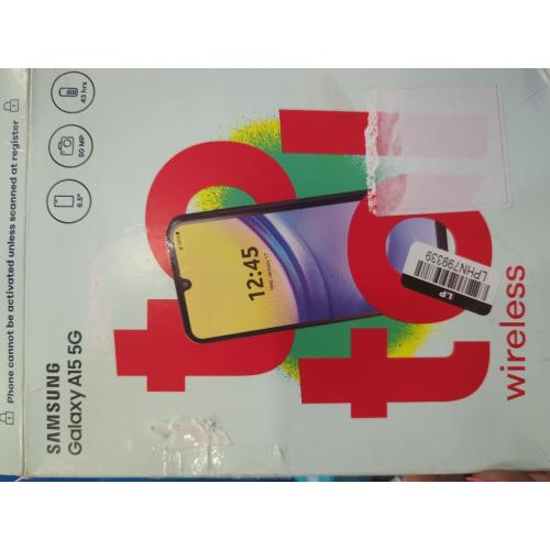 SAMSUNG Galaxy A15 5G A Series Cell Phone, AMOLED Display, Expandable Storage, Knox Security, US Version, 2024, Blue Black, for T-Mobile only (Renewed)