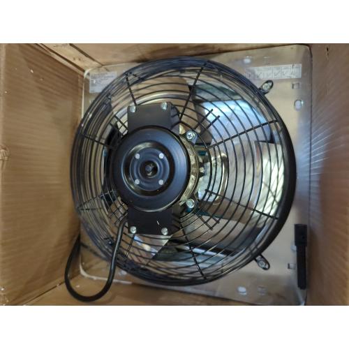 iLIVING 12 Wall Mounted Shutter Exhaust Fan, Automatic Shutter, with Thermostat and Variable Speed controller, 0.6A, 960 CFM, 1400 SQF Coverage Area Silver (ILG8SF12V-ST)