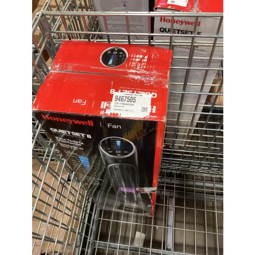 Honeywell QuietSet 40 in. H 8 speed Oscillating Tower Fan Remote Control