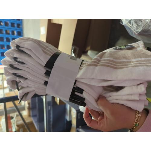 6Pack All-Clad Striped Dual Kitchen Towel in Cappuccino