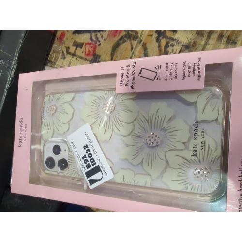 Kate Spade New York Apple iPhone 11 Pro Max/XS Max Hard Shell Case HollyHock Floral - Cream/Clear