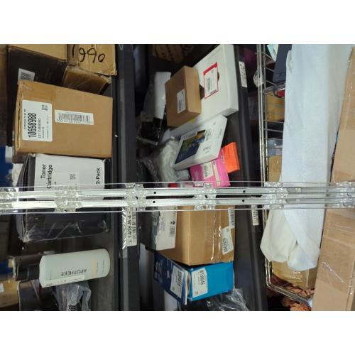 Vesici 4 Pcs 8 Arm Acrylic Candelabra Centerpieces for Tables 49.6 x 11 Inch Candlesticks Holder Clear Acrylic Candle Holder for Wedding Ceremony Floor Home Dinner Party, Fit 0.8 LED Candle