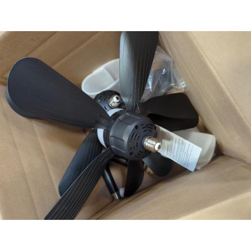 2Pack Socket Fan Light With Remote, Screwing Ceiling Fans with Dimmable Lights, 3 Colors 3000K-6500K,Ceiling Fan Light Kit Bulb for Bedroom Living Room Kitchen Garage Dinning Room