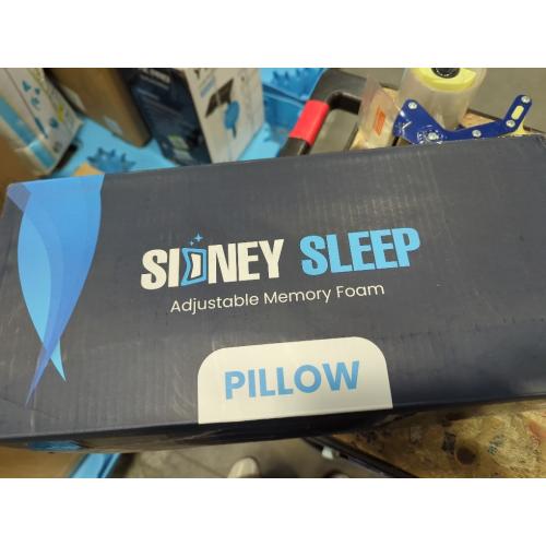 Sidney Sleep Bed Pillow for Side and Back Sleepers - Queen Size - Adjustable Filling - Memory Foam Pillow for Neck and Shoulder Support - Customizable Loft - Additional Foam Bag Included (white)