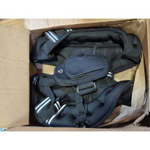 Black ZELUS Weighted Vest, 6lb/8lb/12lb/16lb/20lb/25lb/30lb Weight Vest with Reflective Stripe for Workout, Strength Training, Running, Fitness, Muscle Building, Weight Loss, Weightlifting