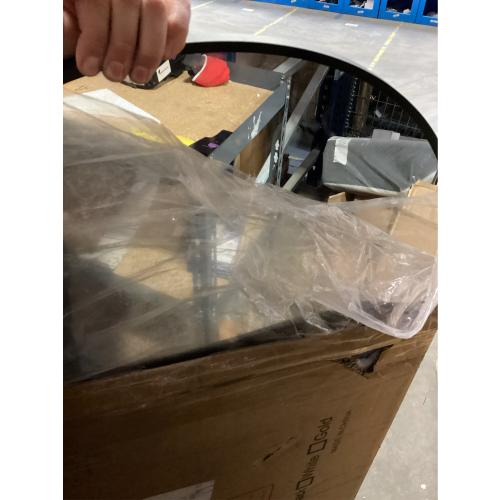 Circle Mirror, Black Round Mirror 20 Inch Round Bathroom Mirror Small Round Mirrors for Wall Decor Frosted Metal Frame Anti-Rust Tempered Glass Mirror for Bedroom Living Room Decorative