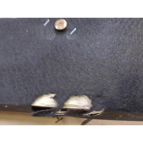 BLACK PU Rolled Arm Chesterfield Three Seater Sofa.