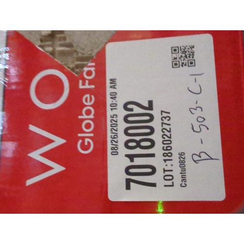 WOOZOO - Compact Globe Oscillating Fan W/ Remote - 5 Speed - White