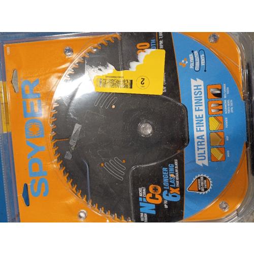 Spyder 10-in 80-Tooth Fine Finish Tungsten Carbide-tipped Steel Miter/Table Saw Blade