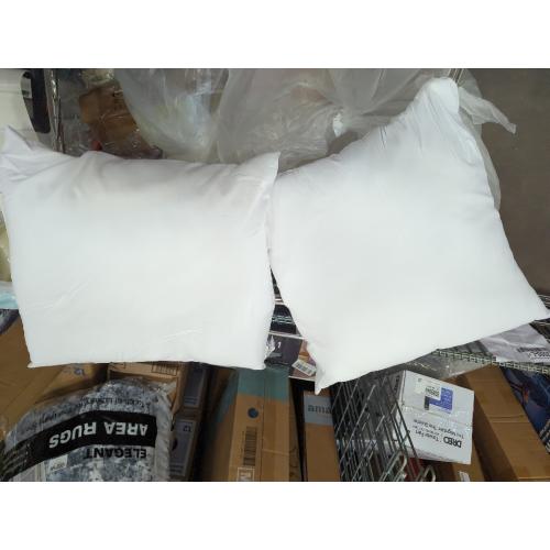 Decorative cushions (set of 2, white), 50 x 50 cm, for sofa, bed and chair
