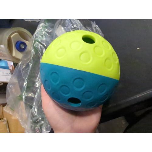 Outward Hound by Nina Ottosson Treat Tumble Interactive Puzzle Ball Dog Toy, Level 1 Beginner, Blue, Small (4.75 Diameter)