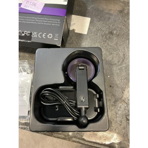 LISEN Electric Retractable Car Phone Mount, iPhone Vacuum Electric Suction Cup Phone Mount, Suction Cup Magnetic Phone Holder