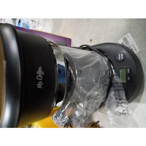 Mr. Coffee 5-Cup Programmable Coffee Maker Black: Drip Coffee Machine, Electric, Dishwasher-Safe, Paper Filter, 25 oz Capacity