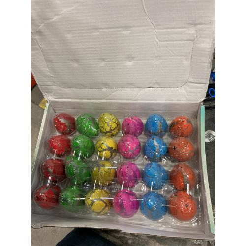24pcs Large Size Dinosaur Egg Hatching Dino Egg Grow in Water Crack with Assorted Color Hatching Growing Dino Dragon Hunting Game Easter Basket Stuffers Birthday Easter Gifts Party Favors for Children