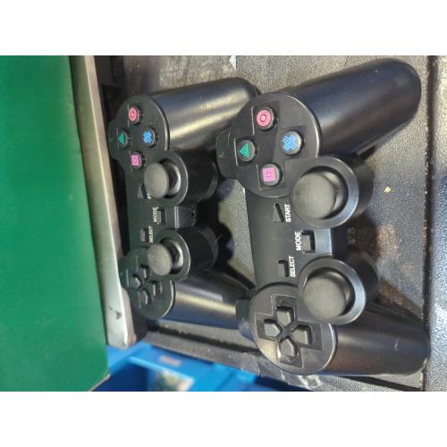 2 Pack Wireless Controller 2.4G double shock Compatible with PS2 /PS1/PC(Jet Black)