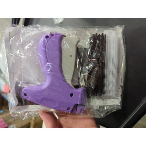 Stitch Gun for Clothes, Quick Stitch Sewing Gun, Handheld Sewing Stapler, Mini Hemming Gun, Clothing Tack Tool for Fabric Repair and Stitch Fix, Portable Stitcher Machine for Clothing (Purple)