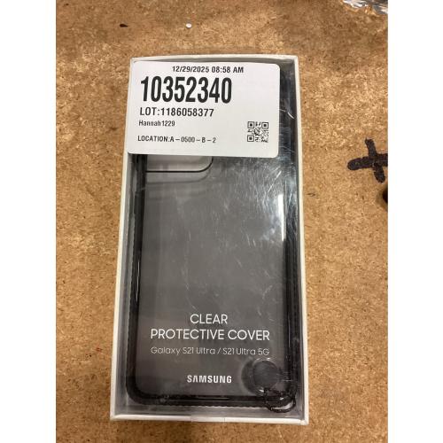 Samsung Clear Protective Cover EF-GG998 - Back cover for cell phone - black - for Galaxy S21 Ultra 5G