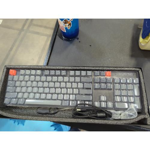 Black Keychron K10 Full Size Layout Bluetooth Wireless/USB Wired Mechanical Gaming Keyboard for Mac with Keychron Super Banana Switch/RGB Backlight 104 Keys Computer Keyboard for Windows Laptop(Version 2)