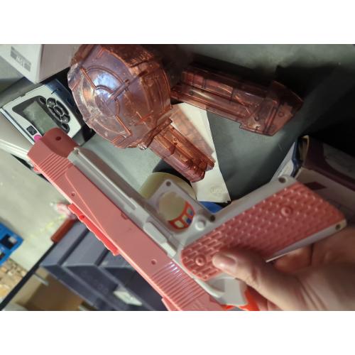 Pink Electric Water Gun with Long Range,Automatic Squirt Gun for Kids and Adults, Long Distance Water Pistol for Pool Beach Outdoor Play