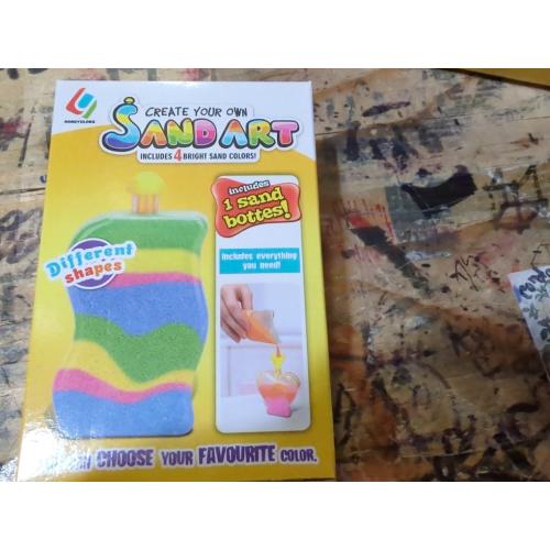 MAGICACORN Glow Sand Art Kit – DIY Craft for Kids Ages 5-12, Fun Creative Gift (Star Bottle)