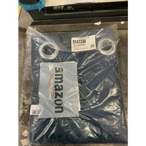 NICETOWN Window Treatment Energy Saving Thermal Insulated Solid Grommet Blackout Curtains/Drapes for Living Room (Navy, 1 Pair, 42 by 84-Inch)