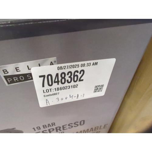 Bella Pro Series - Combo 19-Bar Espresso and 10-Cup Drip Coffee Maker - Stain..