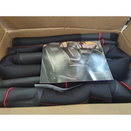 Color Black and red Skechers Air-Cooled Memory Foam Seat Covers,Mesh Thick Car Seat Covers,Piping Leather Car Seat Cover Full Set,Airbag Compatible,Automotive Comfort Universal Fit Most Cars,Vans,Trucks,SUV,Red
