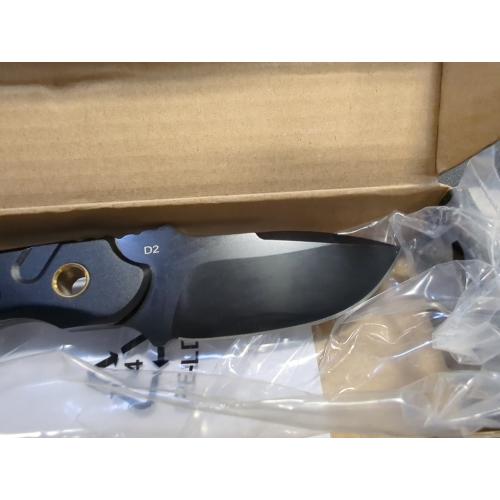 Black 7 FLISSA Fixed Blade Knife, 7 Inch Full Tang Hunting Knife with Kydex Sheath and Emergency Rope, Tactical Knife for Survival, Camping, Hiking(Black)