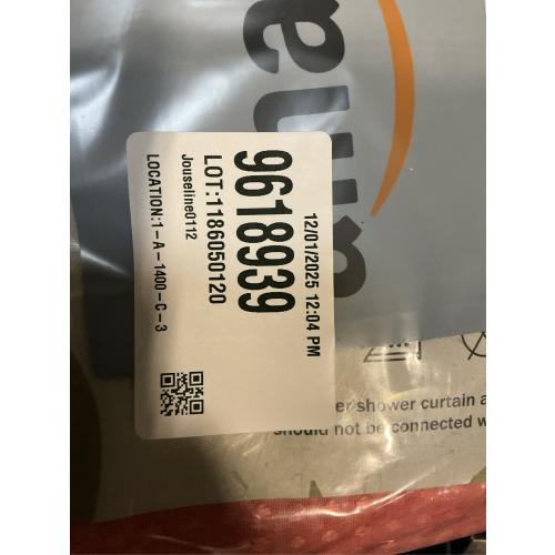 Dynamene Coral Fabric Shower Curtain - Waffle Weave Textured Heavy Duty Cloth Shower Curtains for Bathroom, 256GSM Hotel Luxury Weighted Bath Curtain Set with 12 Hooks,72x72, Coral