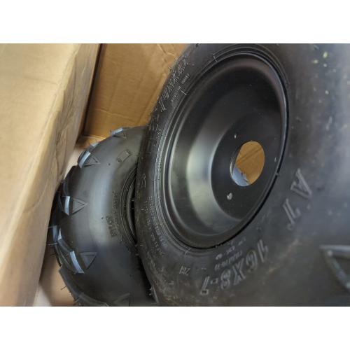 16x8-7 ATV Wheels, 3 lug 16x8-7 Tubeless Tires for Kazuma Quad ATV Go Kart UTV 125cc 150cc Off Road Tyres 3 Holes Rim set of 2