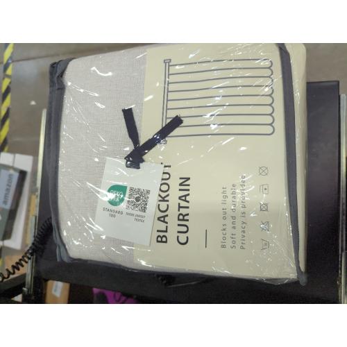 100% Blackout Shield Full Blackout Curtains for Bedroom  2 Panels Set, Clip Rings/Rod Pocket Faux Linen Black Out Curtains for Living Room, Thermal Insulated,, Beige