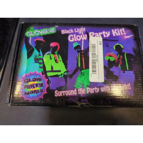 Black Lights for Glow Party! 115W Blacklight LED Strip kit. 4 UV Lights to Surround Your Neon Party. Ultraviolet Lighting for Big Rooms. Easy Set up! Glow in The Dark Party Supplies. Fiesta Luz Negra