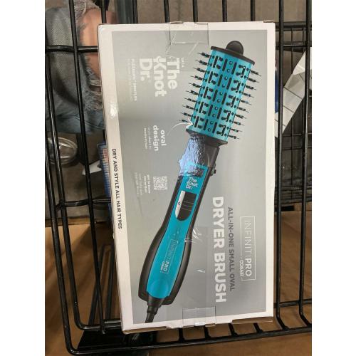 INFINITIPRO by CONAIR The Knot Dr. All-in-One Hot Air Hair Dryer Brush (Blue)