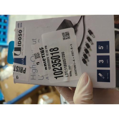 Insignia™ - 3,000 MA 5’ Universal AC Adapter for High-Output Devices - Black