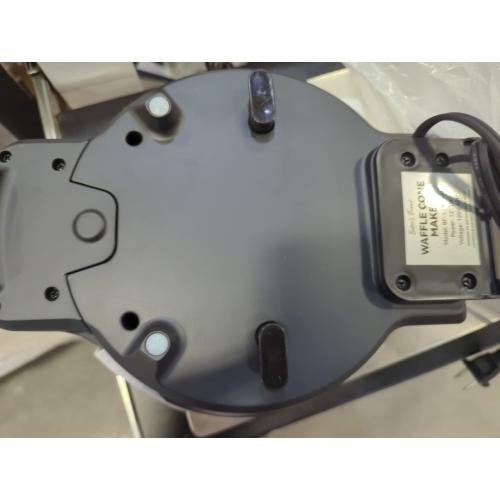 Baker's Friend Waffle Cone Maker Machine with Browning Control, Nonstick Waffle Bowl Maker, 7.5” Ice Cream Cone Maker, Thin Waffle Maker Crispy, Cone Roller & Bowl Press Included, Aqua