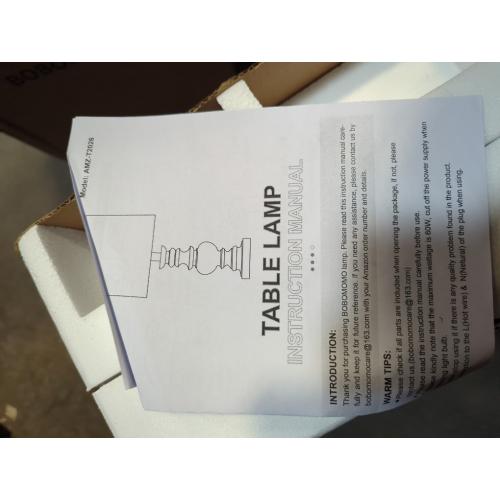 BOBOMOMO 20 Table Lamp Set of 2 for Bedroom Living Room Vintage Rustic Traditional Nightstand Bedside Lamps（Suitable for Decorating Small Areas）