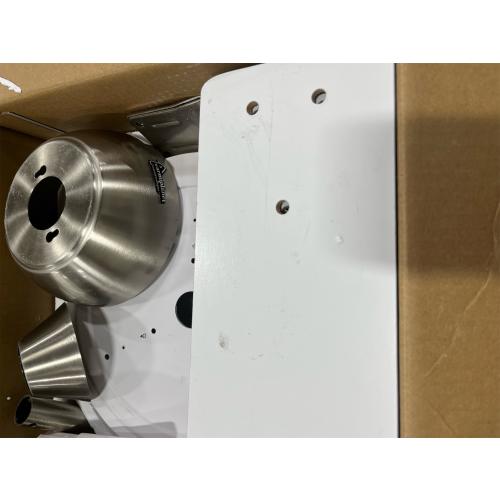 warmiplanet Ceiling Fan with Lights Remote Control, 52 Inch, Brushed Nickel (5-Blades) (Scratch, see the picture)