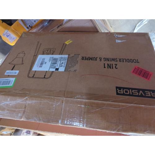 PINK Taleco Gear 2 in 1 Toddler Swing ＆ Jumper, Swing Set for Indoor/Outdoor, Baby Jumpers and Bouncers, Easy to Assemble & Store, Suitable for Children 6 Months and Olde