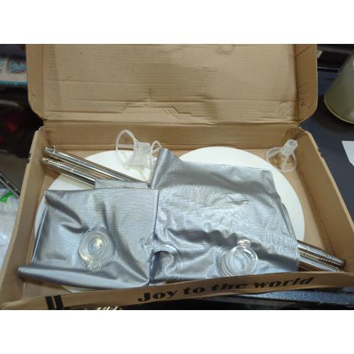 Silver Balloon Column Stand Set of 2, Adjustable 7 Feet Ballon Arch Stands with Bases for Floor, Tall Baloon Tower Pillar Assembly Kit for Halloween, Birthday, Party Decorations