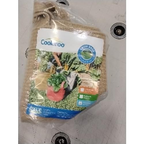 Coolaroo 2-Pack 10 Gallon Heavy Duty Plant Tomato Potato and Other Vegetables and Fruits Breathable Fabric Grow Planter Pot Bag with Handles, Desert Sand