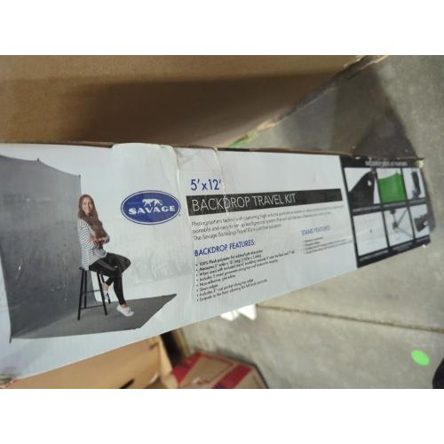 Savage Travel Backdrop (Gray, 5 x 12')