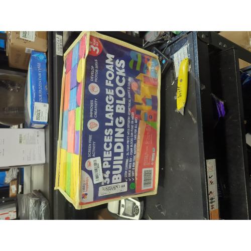 Set of 34 Large Foam Blocks for Toddlers - Stacking Soft Blocks for Kids with Shapes & Colors Learning - Construction Building Preschool Toys - Soft Toy for Daycare Toddlers 3-5 & Above