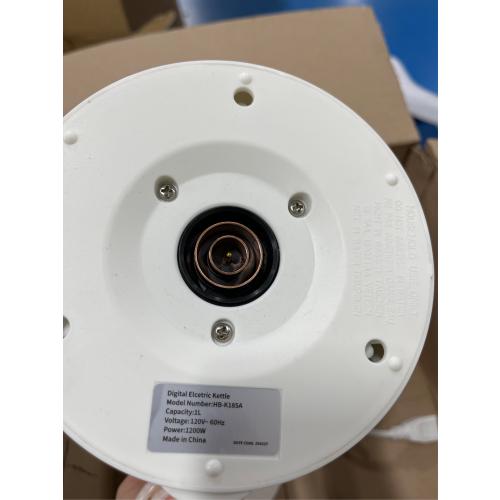 Electric Kettle Fast-Boil Stainless Steel Electric Tea Kettle, Water Boiler with Auto-Shut Off, Cool Touch PP Exterior for Home Office, White